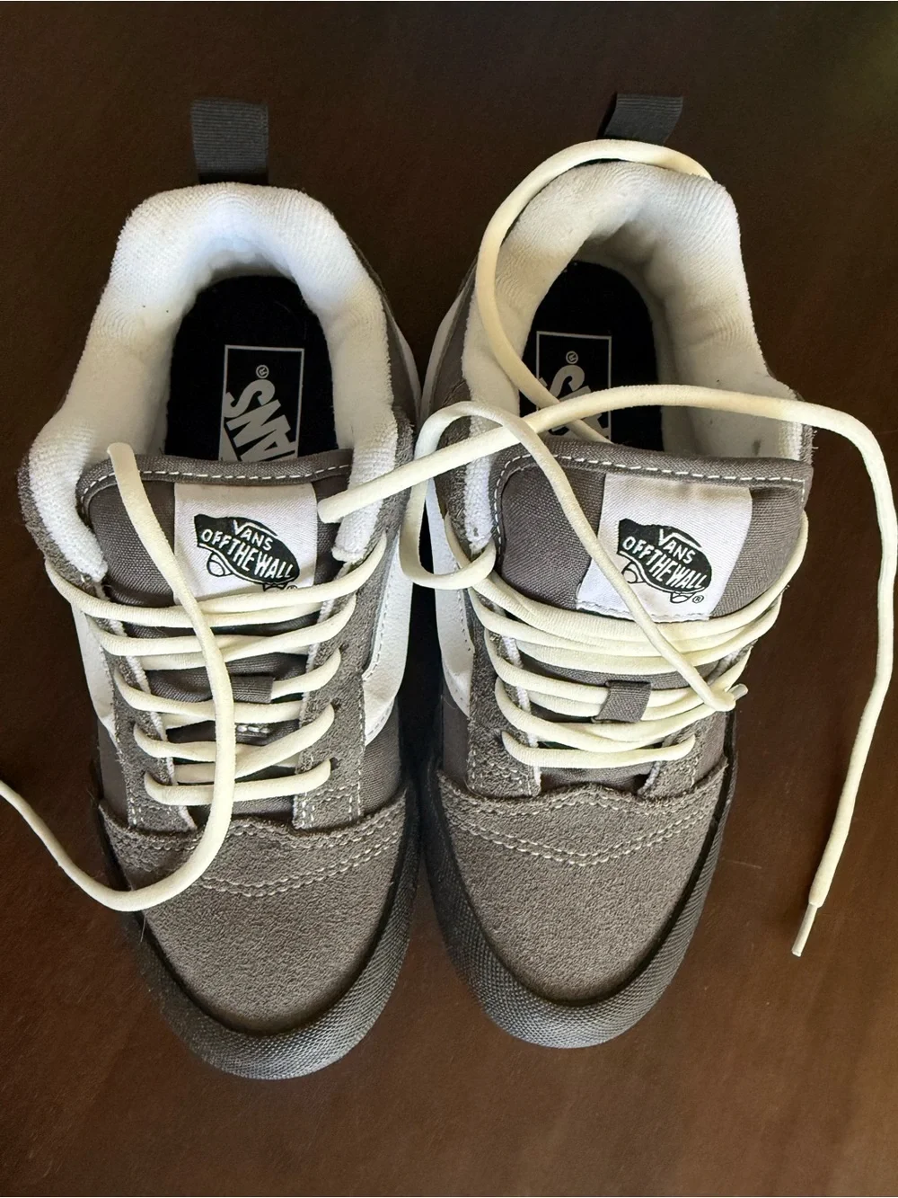 NWOT Vans Kids Gray and White Old Skool Sneakers